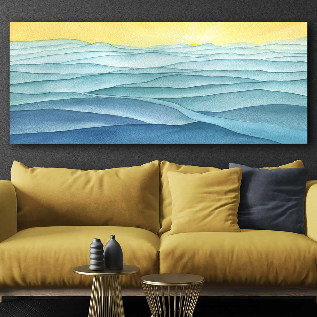 Abstract Sea Canvas