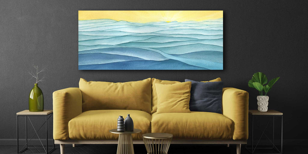 Abstract Sea Canvas
